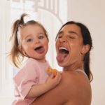 Kayla Itsines with her daughter Arna Leia Pearce