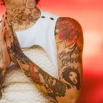 Kehlani's left hand tattoos