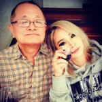 Lee Chae-rin with her father Lee Ki-jin
