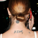 Lindsay Lohan Tattoo on back