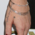 Lindsay Lohan Tattoo on left hand