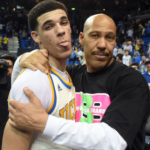 Lonzo Ball with his father LaVar Ball