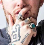 Mac Miller Tattoo on right hand wrist