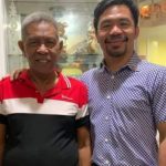 Manny Pacquiao with his father Rosalio Pacquiao