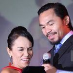 Manny Pacquiao with his mother Dionesia Dapidran-Pacquiao