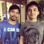 Manny Pacquiao with his son Emmanuel Pacquiao Jr