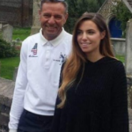 Marzia Kjellberg with her father Marziano Bisognin