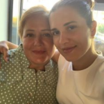 Nastya Nass with her mother Anna Radzinskaya