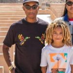 Pharrell Williams with his son Rocket Ayer Williams