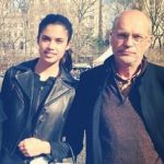 Sara Sampaio with her father