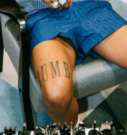 Tory Lanez's right leg tattoo