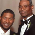 Usher with his father Usher Raymond III