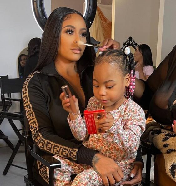 Alexis Skyy with her daughter Alaiya Grace Maxwell