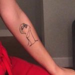Andrea Russett's left hand tattoos