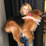 Chelsea Handler with her pet dog -
