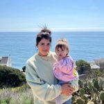 Daniella Monet with her daughter Ivry