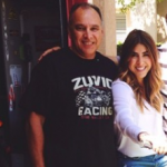 Daniella Monet with her father