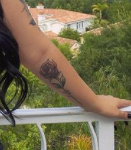 Danielle Cohn Tattoo on Left hand-