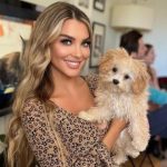 Emily Sears with her pet dog