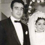 Googoosh with her ex husband Homayoun Mesdaghi