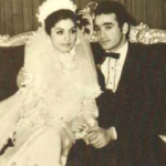 Googoosh with her ex husband Mahmud Ghorbani