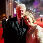 Hillary Clinton with her boyfriend Bill Clinton