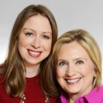 Hillary Clinton with her daughter Chelsea Clinton
