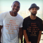 Jussie Smollet with Michael Sam