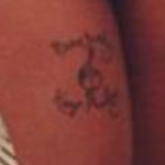 K. Michelle Tattoo on thigh