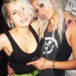 Lou Teasdale with her sister Samantha Teasdale