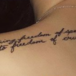 Maggie Lindemann Tattoo on back