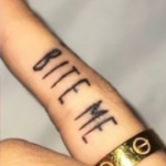Maggie Lindemann Tattoo on finger