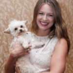 Melissa Benoist with her pet dog pic
