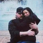 Mick Thomson with his wife Stacy Riley