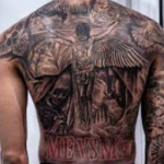 NLE Choppa Tattoos on body back