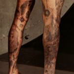 Nyjah Huston Tattoo on legs