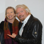 Richard Branson with his sister Vanessa Branson