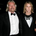 Richard Branson with his son Sam Branson