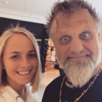 Shawn Crahan with his daughter Gabrielle Crahan