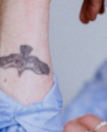 Thomas Doherty Tattoo on right hand