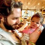 Thomas Rhett with his daughter Lennon Love Akins