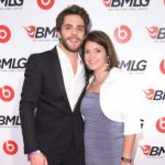 Thomas Rhett with his mother Paige Braswell