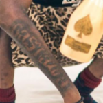 Young Dolph Tattoo on right hand