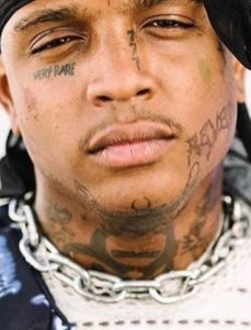 vSki Mask the Slump God's face tattoos