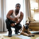 A$AP Ferg with his pet dog