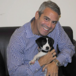Andy Cohen with his pet dog-
