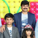 Boyapati Srinu with his son and daughter