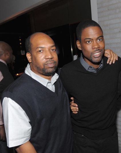 Chris Rock with his brother Brian Rock