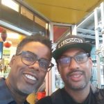 Chris Rock with his brother Kenny Rock