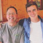 Connor Franta with his father Peter Franta